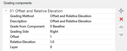 Specify offset/slope in drawing icon