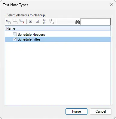 Revit list of all text note types