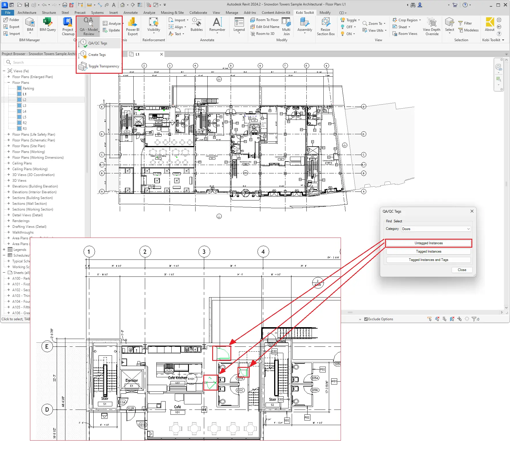 Find untagged elements in Revie