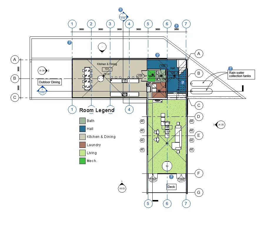 Revit Floor Plan - Bubbles on both sides