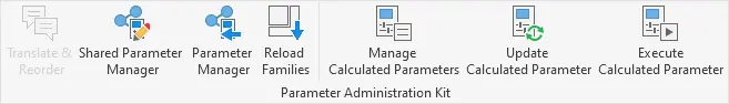 Revit Parameter Administration Kit Panel - Kobi Toolkit for Revit