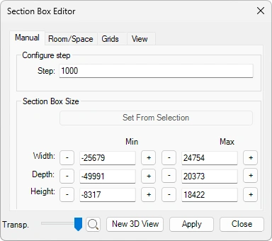 Revit Resize Section Box - Kobi Toolkit for Revit