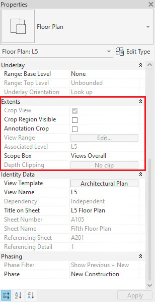 Revit Crop View grayed out
