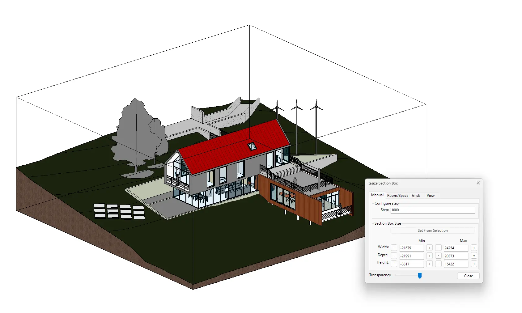 Resize Section Box Tool - Kobi Toolkit for Revit