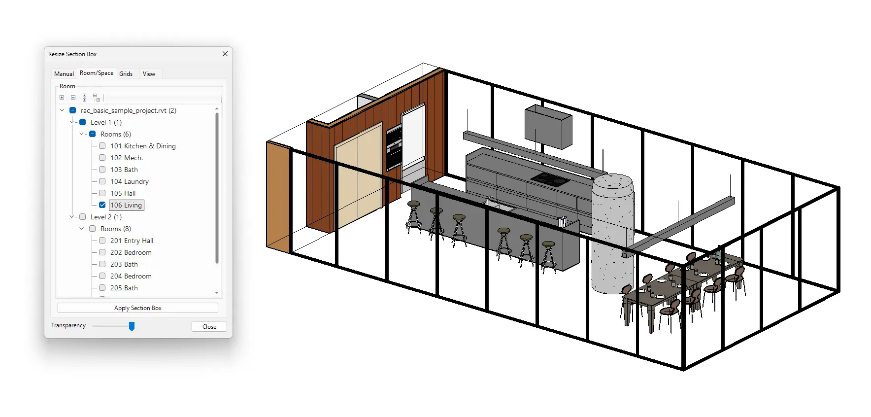 Revit Resize Selection Box - Kobi Toolkit